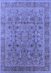 Oriental Blue Traditional Rug, urb1071blu