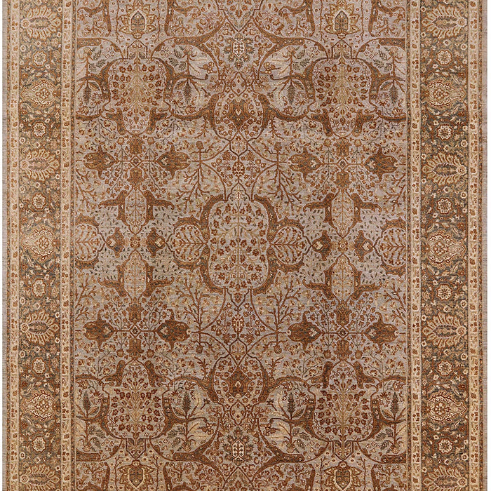 Mid-Century Modern Mahogany Brown Oriental Rug, urb1071