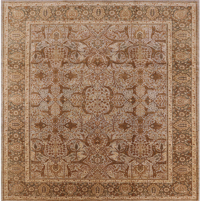 Square Machine Washable Industrial Modern Mahogany Brown Rug, wshurb1071