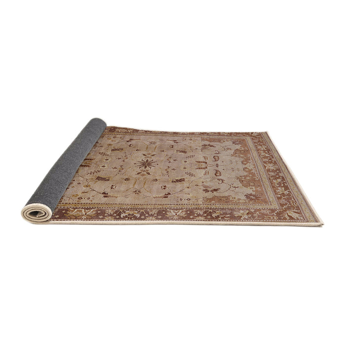 Sideview of Mid-Century Modern Light Copper Gold Oriental Rug, urb1072