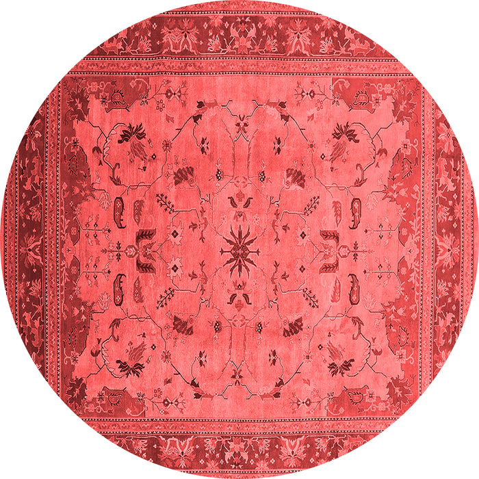 Machine Washable Oriental Red Traditional Rug, wshurb1072red