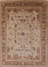 Mid-Century Modern Light Copper Gold Oriental Rug, urb1072