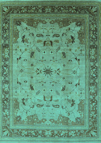 Oriental Turquoise Traditional Rug, urb1072turq