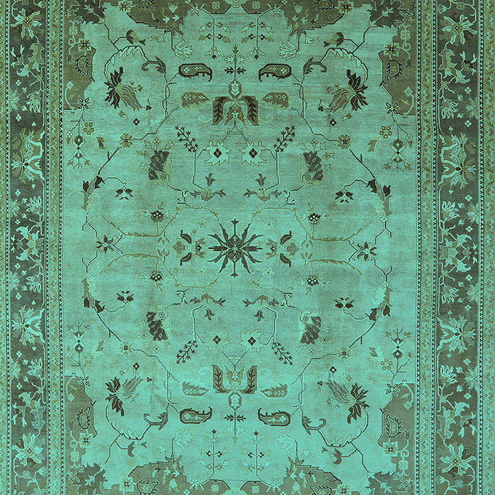 Oriental Turquoise Traditional Rug, urb1072turq