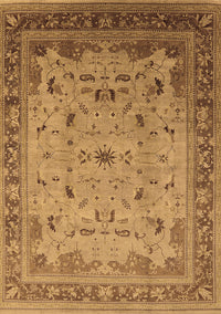 Oriental Brown Traditional Rug, urb1072brn