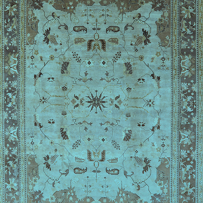 Oriental Light Blue Traditional Rug, urb1072lblu