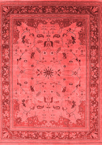 Oriental Red Traditional Rug, urb1072red