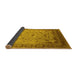 Sideview of Oriental Yellow Traditional Rug, urb1072yw