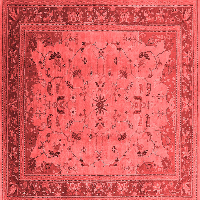 Machine Washable Oriental Red Traditional Rug, wshurb1072red