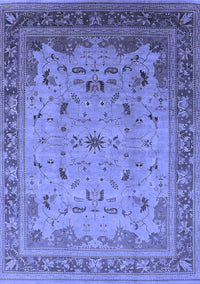 Oriental Blue Traditional Rug, urb1072blu