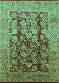 Oriental Turquoise Traditional Rug, urb1073turq