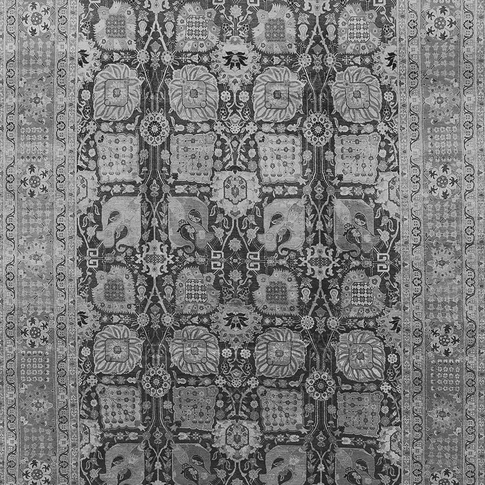 Machine Washable Oriental Gray Traditional Rug, wshurb1073gry