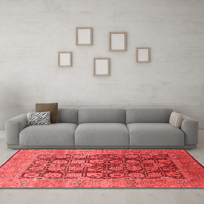 Traditional Red Washable Rugs