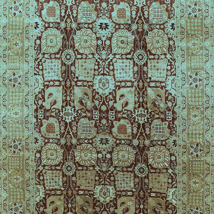 Oriental Light Blue Traditional Rug, urb1073lblu