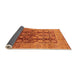 Sideview of Oriental Orange Traditional Rug, urb1073org