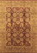 Oriental Brown Traditional Rug, urb1073brn