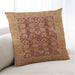 Lifestyle Image of Mid-Century Modern Urban Square Orange Throw Pillow, 18 inch by 18 inch, pwurb1073