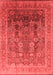 Oriental Red Traditional Area Rugs