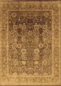 Oriental Brown Traditional Rug, urb1074brn