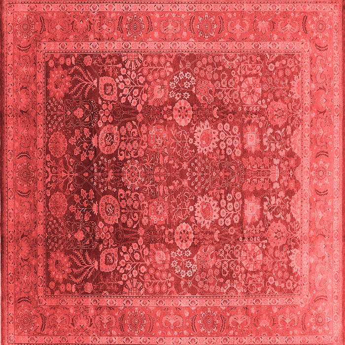 Machine Washable Oriental Red Traditional Rug, wshurb1074red