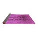 Sideview of Oriental Purple Traditional Rug, urb1074pur