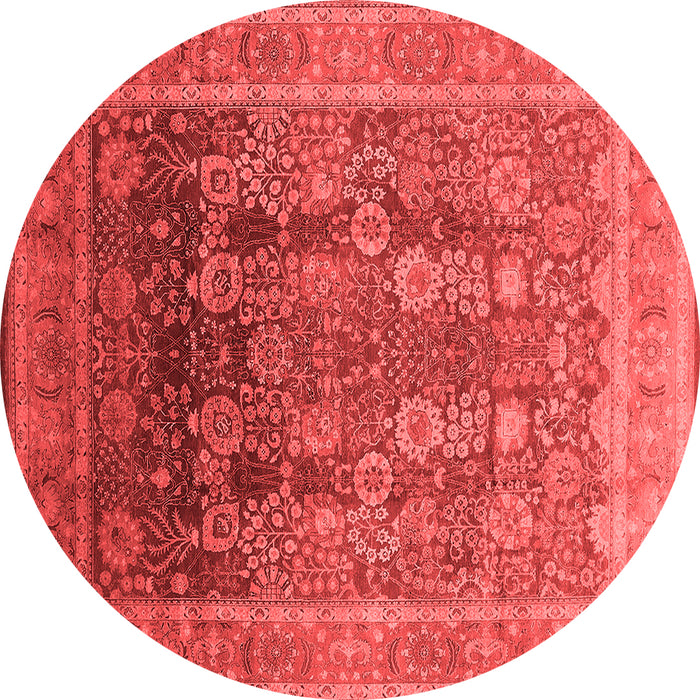 Machine Washable Oriental Red Traditional Rug, wshurb1074red