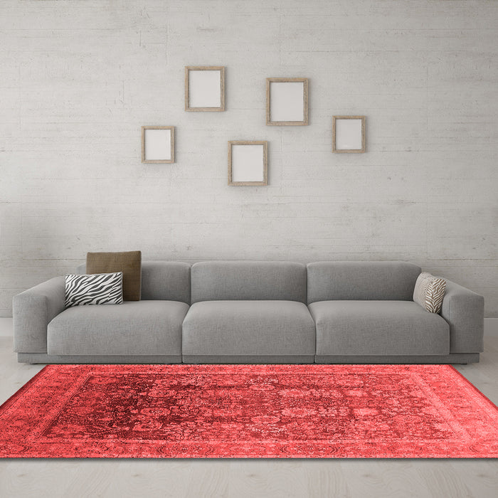 Traditional Red Washable Rugs