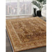 Machine Washable Industrial Modern Mahogany Brown Rug in a Family Room, wshurb1074