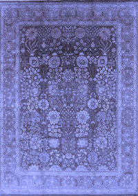 Oriental Blue Traditional Rug, urb1074blu