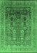 Oriental Emerald Green Traditional Rug, urb1074emgrn