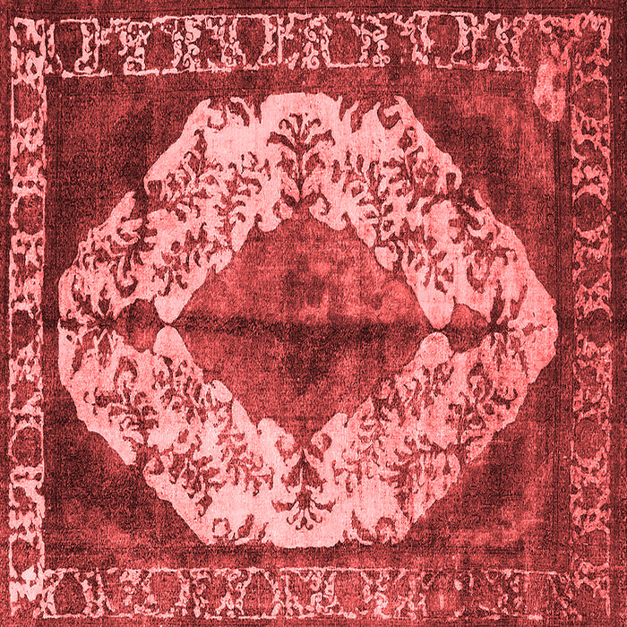 Machine Washable Oriental Red Industrial Rug, wshurb1075red