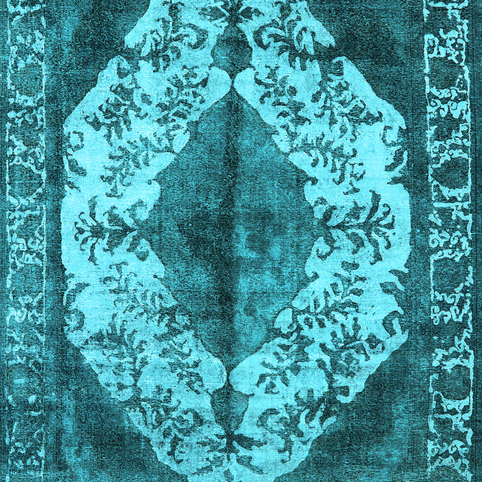 Oriental Light Blue Industrial Rug, urb1075lblu