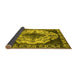 Sideview of Oriental Yellow Industrial Rug, urb1075yw