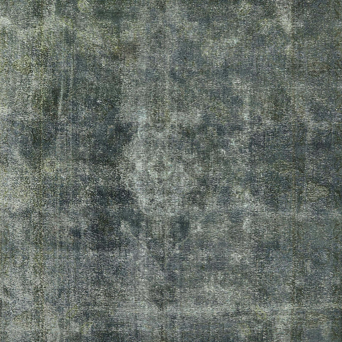 Mid-Century Modern Blue Moss Green Oriental Rug, urb1076