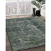 Machine Washable Industrial Modern Blue Moss Green Rug in a Family Room, wshurb1076