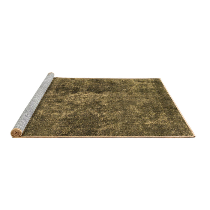 Sideview of Machine Washable Oriental Brown Industrial Rug, wshurb1076brn