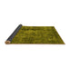 Sideview of Oriental Yellow Industrial Rug, urb1076yw