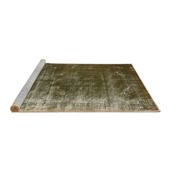 Sideview of Machine Washable Industrial Modern Bakers Brown Rug, wshurb1077