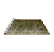 Sideview of Machine Washable Industrial Modern Bakers Brown Rug, wshurb1077