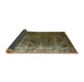 Sideview of Mid-Century Modern Bakers Brown Oriental Rug, urb1077