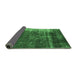 Sideview of Oriental Emerald Green Industrial Rug, urb1077emgrn