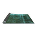 Sideview of Oriental Light Blue Industrial Rug, urb1077lblu