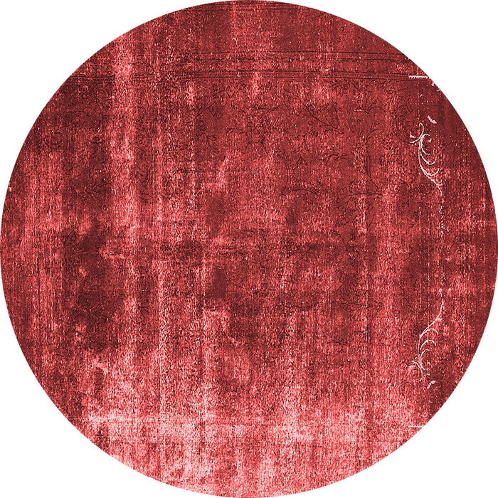 Machine Washable Oriental Red Industrial Rug, wshurb1077red
