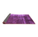 Sideview of Oriental Purple Industrial Rug, urb1077pur