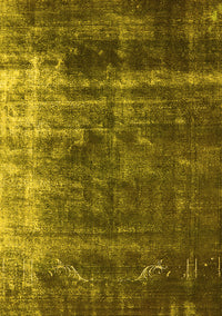 Oriental Yellow Industrial Rug, urb1077yw