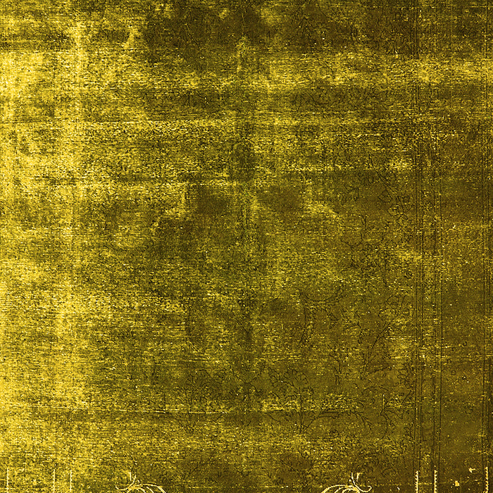 Oriental Yellow Industrial Rug, urb1077yw