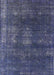 Mid-Century Modern Blue Oriental Rug, urb1078