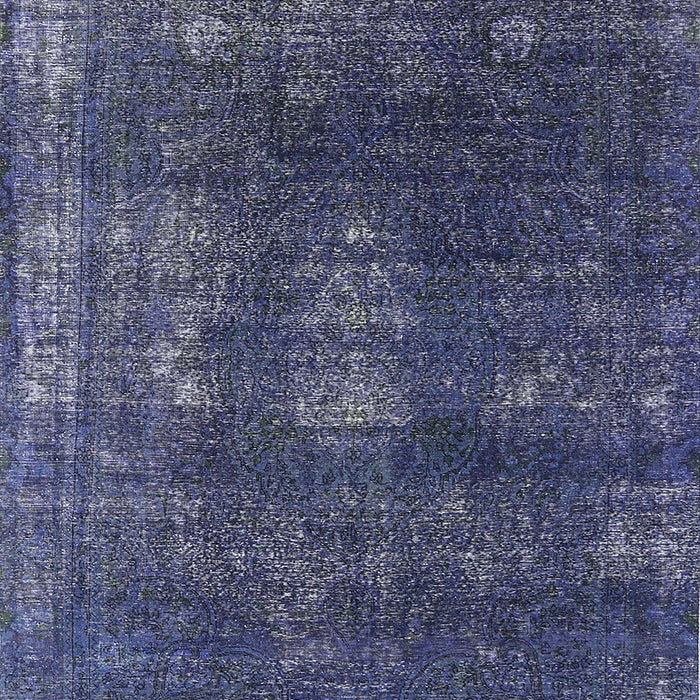 Mid-Century Modern Blue Oriental Rug, urb1078