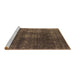 Sideview of Machine Washable Oriental Brown Industrial Rug, wshurb1078brn