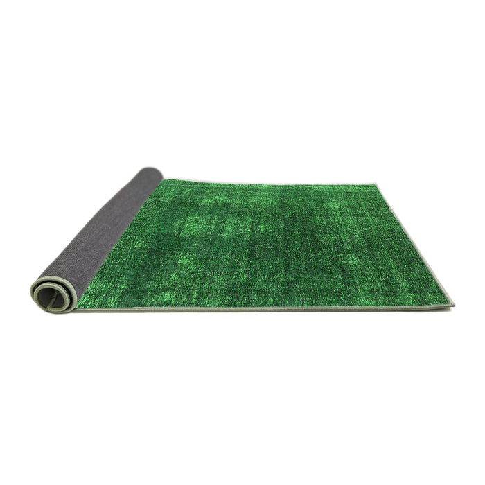 Sideview of Oriental Green Industrial Rug, urb1078grn